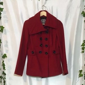 Red Pea Coat